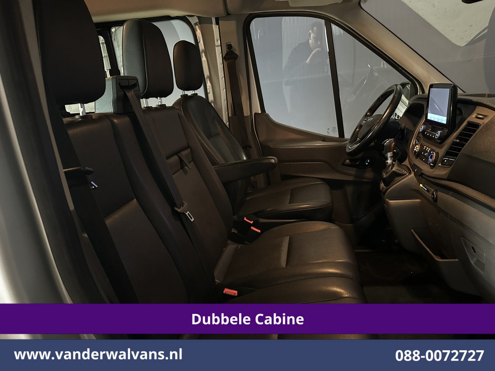 Ford Transit 2.0 TDCI 131pk L3H2 Dubbele Cabine Euro6 Airco, Voorwielaandrijving, 15 km/l, 4 cilinders, Leder