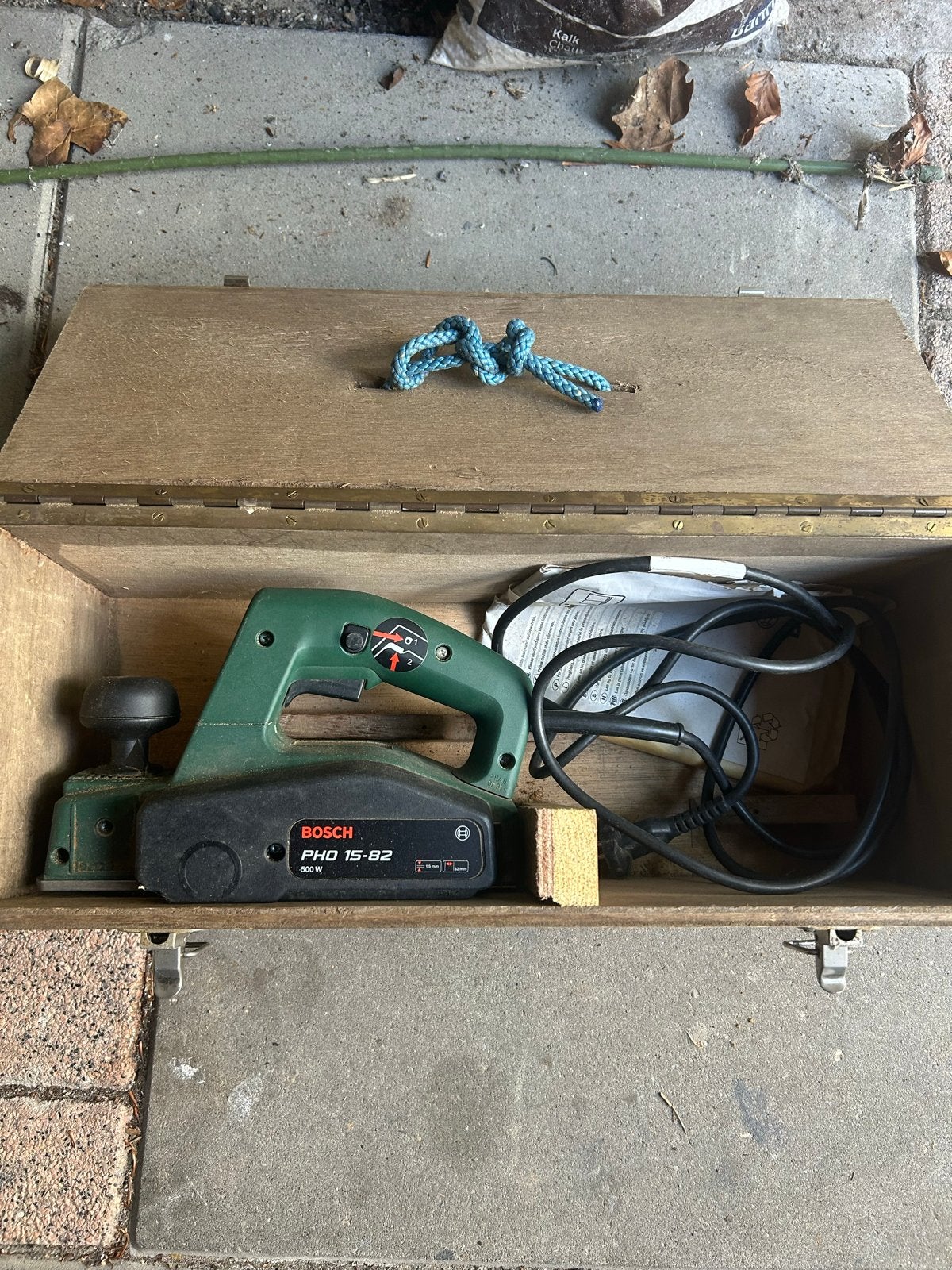 Bosch PHO 15-82 elektrische schaafmachine in kist, Ophalen, Gebruikt, Overige typen, Bosch