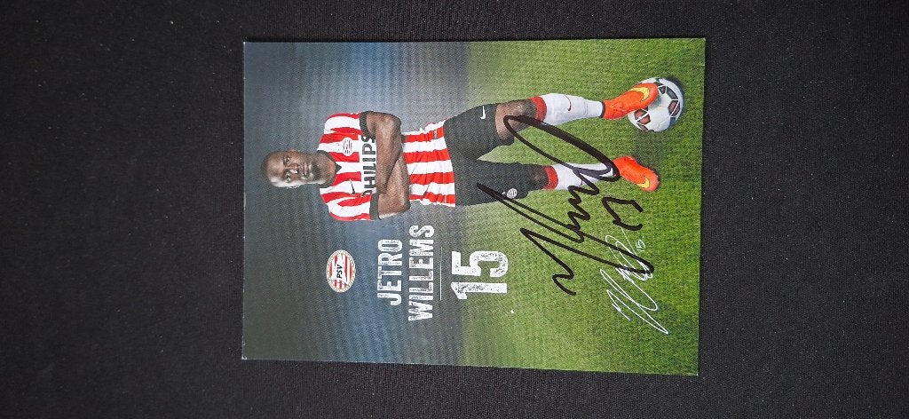 Spelerskaart met handtekening; Jetro Willems # PSV, Ophalen of Verzenden, Nieuw, PSV, Spelerskaart