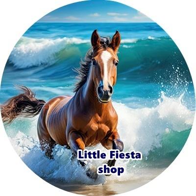 L2210 icing frosting paard 19cm eetbare taart plaat print, Ophalen of Verzenden, Nieuw, Taarten, Versiering