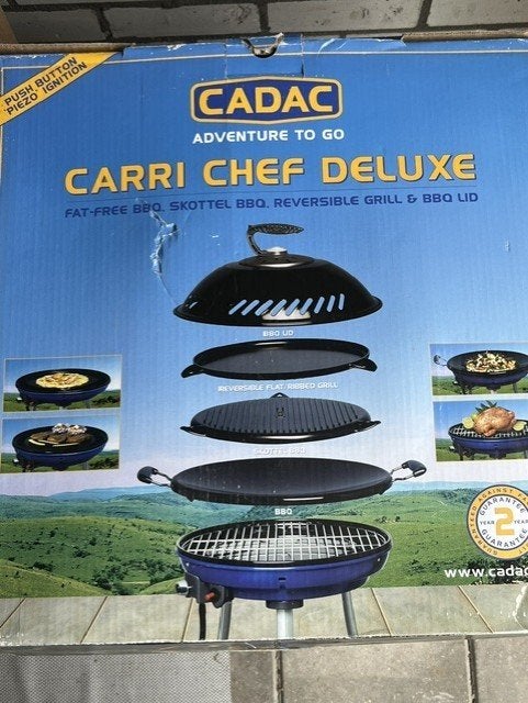 Cadac Carri Chef Deluxe gas BBQ Nieuw in doos, Tuin en Terras, Gasbarbecues, Ophalen, Nieuw, Cadac carri chef