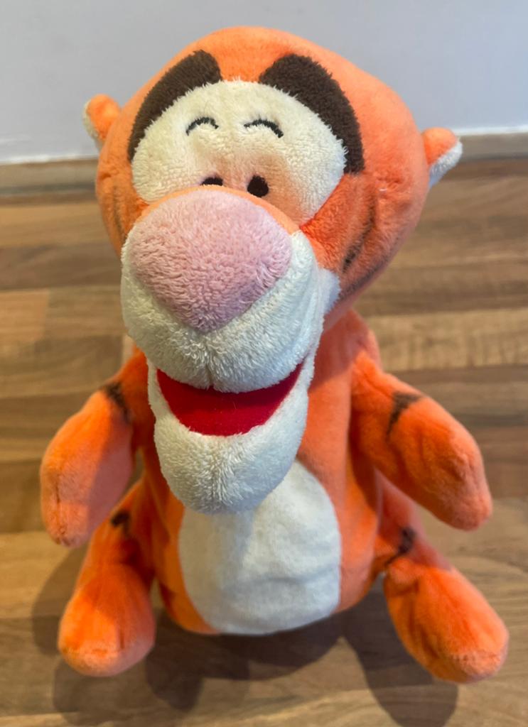 Disney Tijgertje Handpop - Winnie de Poeh Poppenkastpop, Kinderen en Baby's, Speelgoed | Knuffels en Pluche, Oranje, Disney, Ophalen of Verzenden