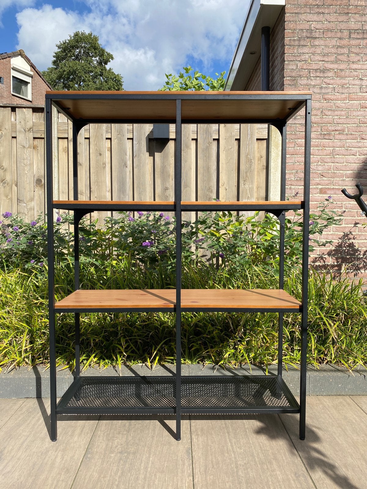IKEA Fjällbo stellingkast zwart 100 x 136 cm, Ophalen, Zo goed als nieuw