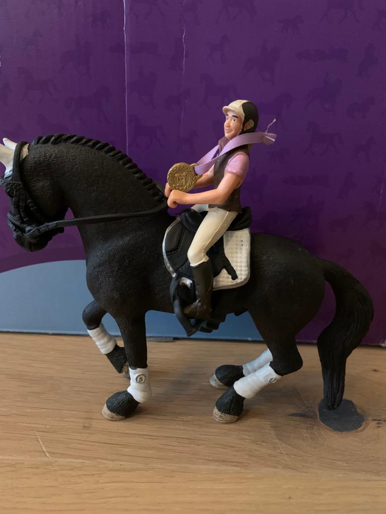 Schleich dresuur setje horse club, Ophalen, Zo goed als nieuw