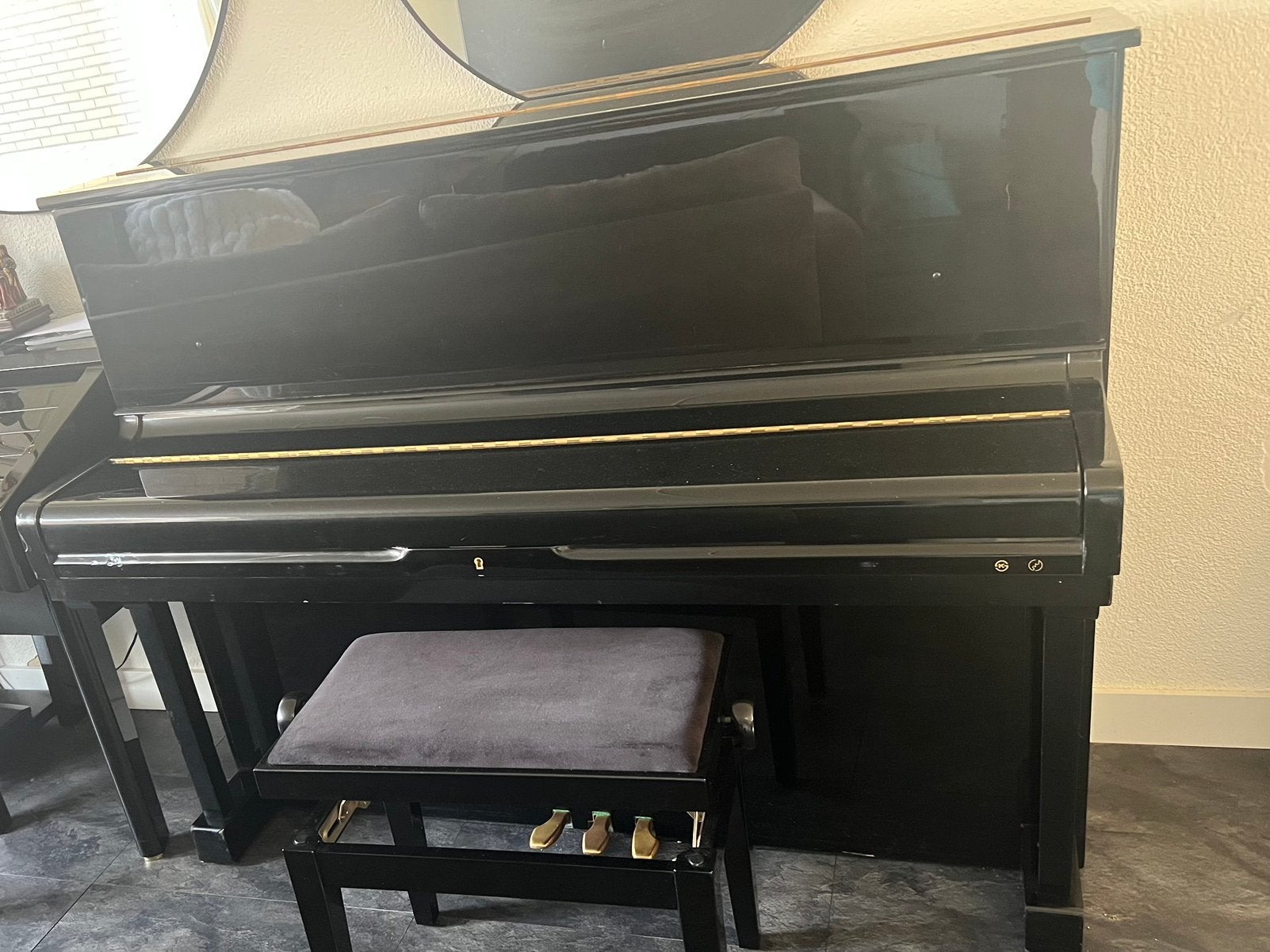 Piano Samick SU118, Ophalen, Gebruikt, Zwart, Piano
