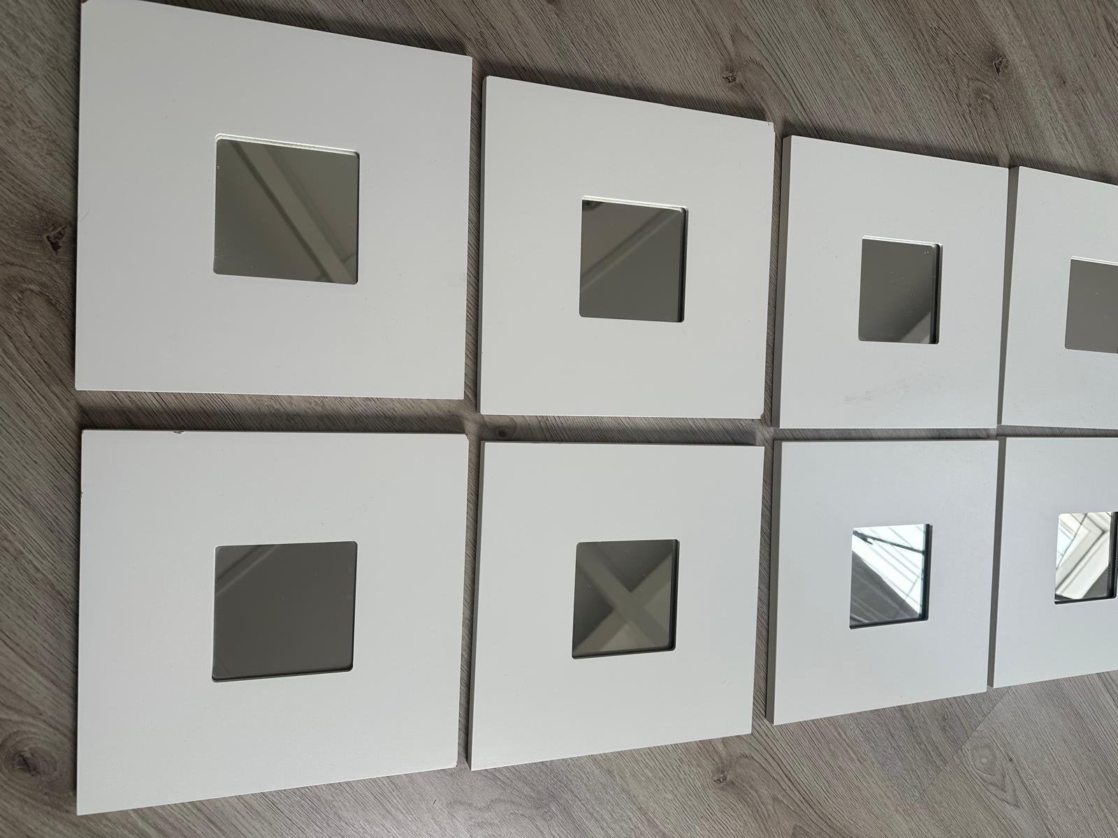 8 Malma Ikea spiegels, 26x26 cm, Huis en Inrichting, Ophalen, Minder dan 50 cm, Gebruikt, Vierkant