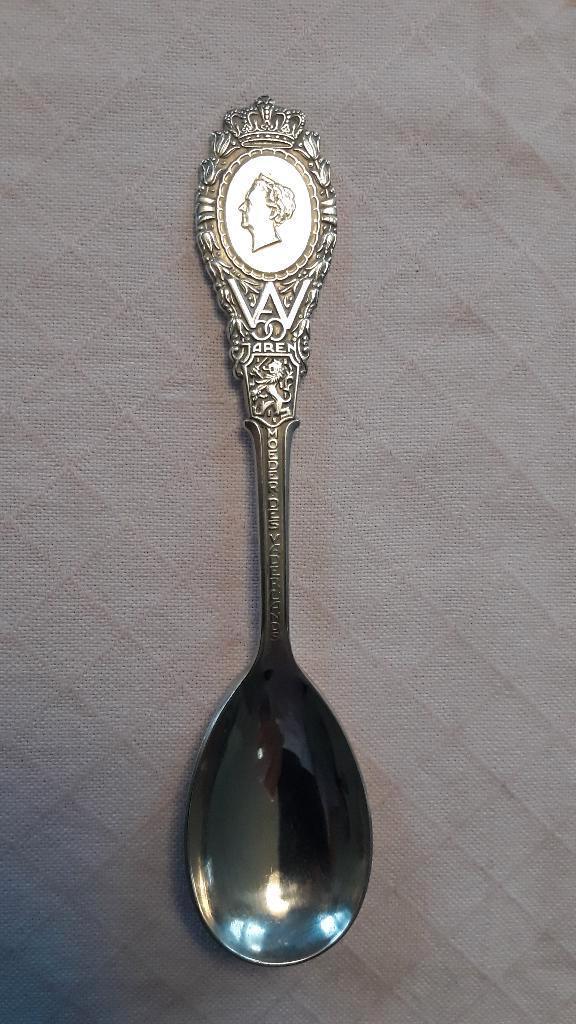 Verzilverde Wilhemina lepel, Ophalen of Verzenden
