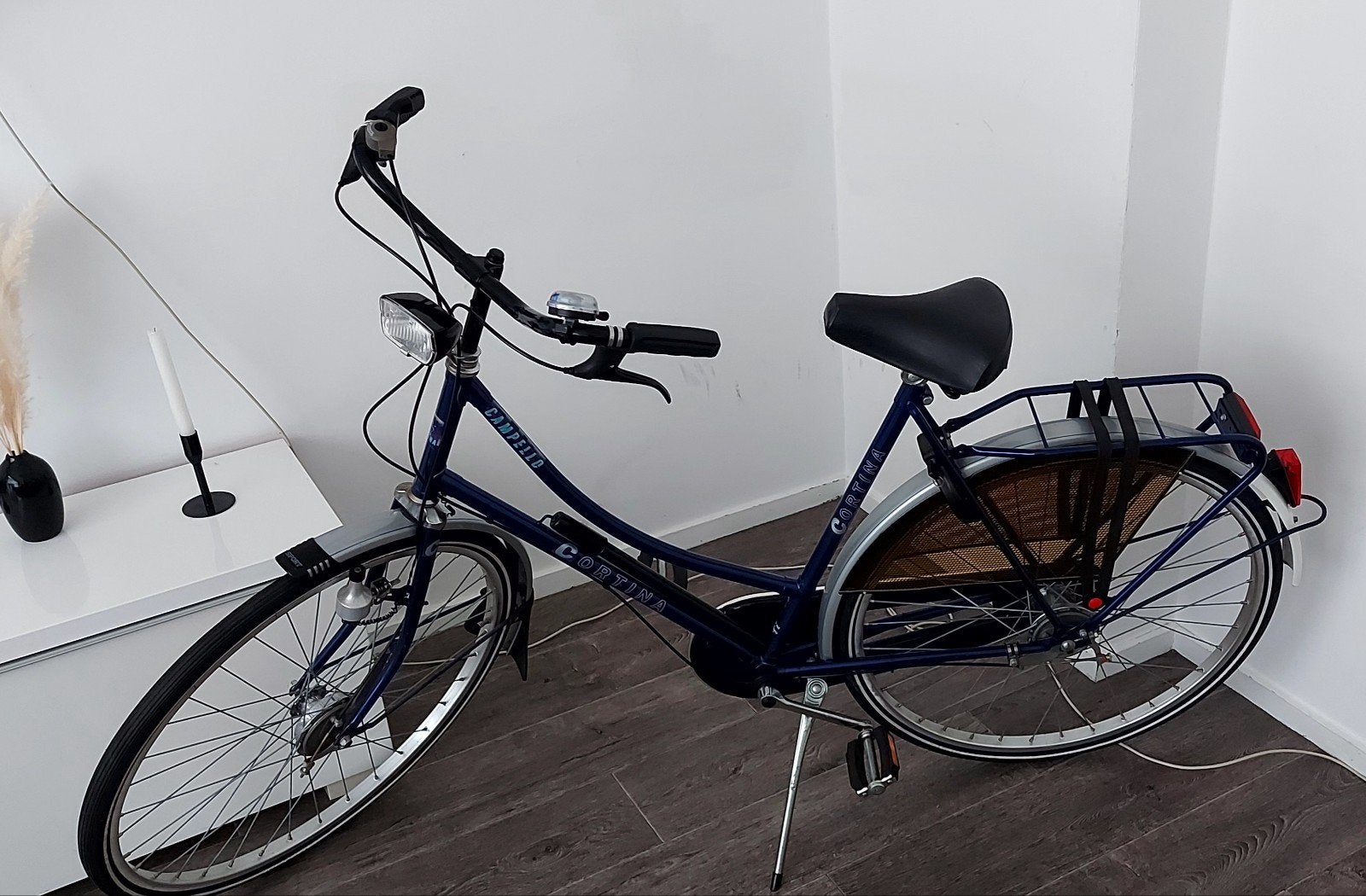 Cortina Campello damesfiets - Blauw, Fietsen en Brommers, Overige merken, Ophalen of Verzenden, Trommelrem, 53 tot 56 cm
