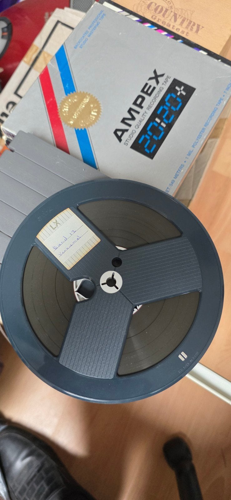 Ampex banden voor bandrecorder in opbergrek, Ophalen, Onderdeel, Met banden