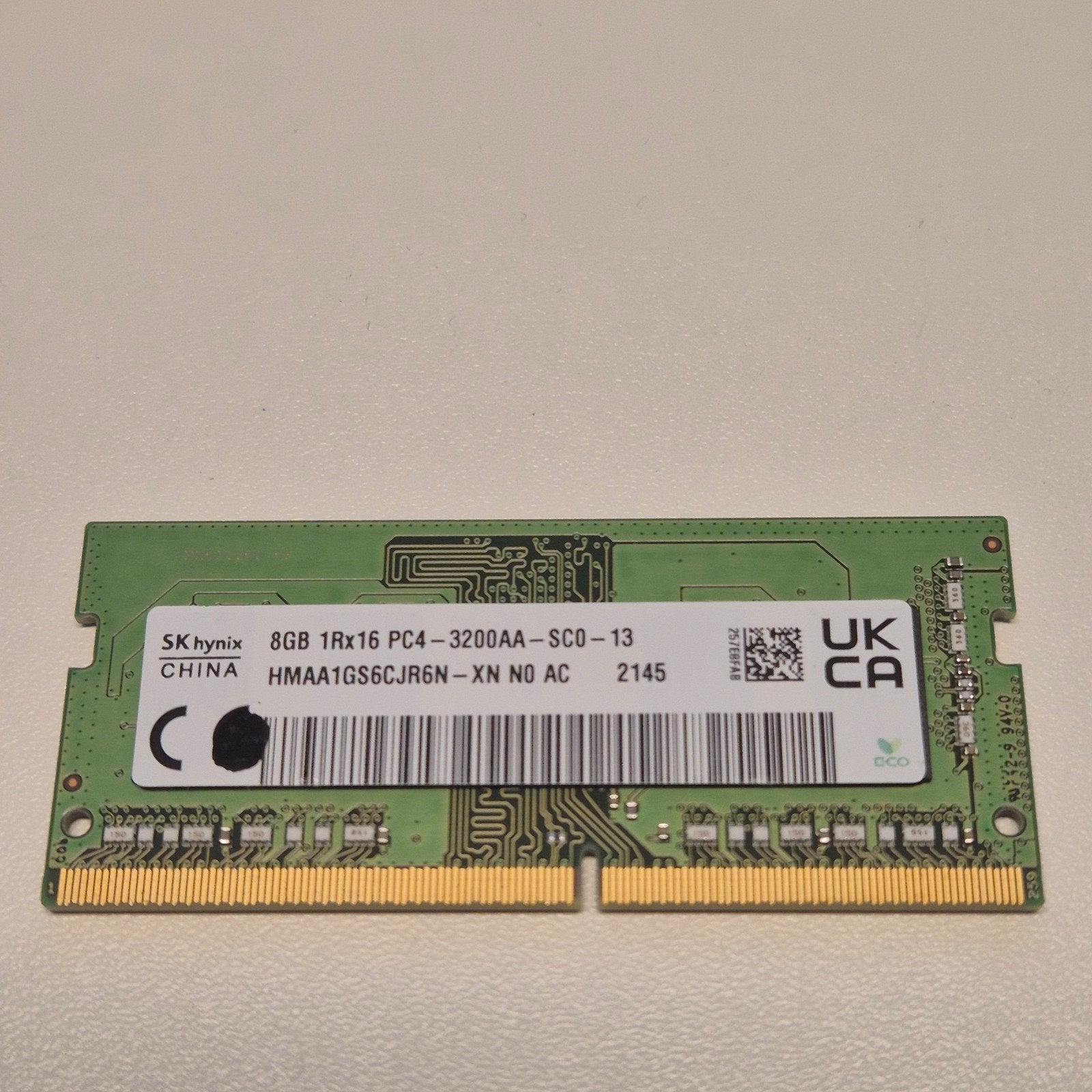 SK Hynix 8GB PC4-3200AA sodimm, Computers en Software, RAM geheugen, Verzenden, DDR4, 8 GB, Zo goed als nieuw