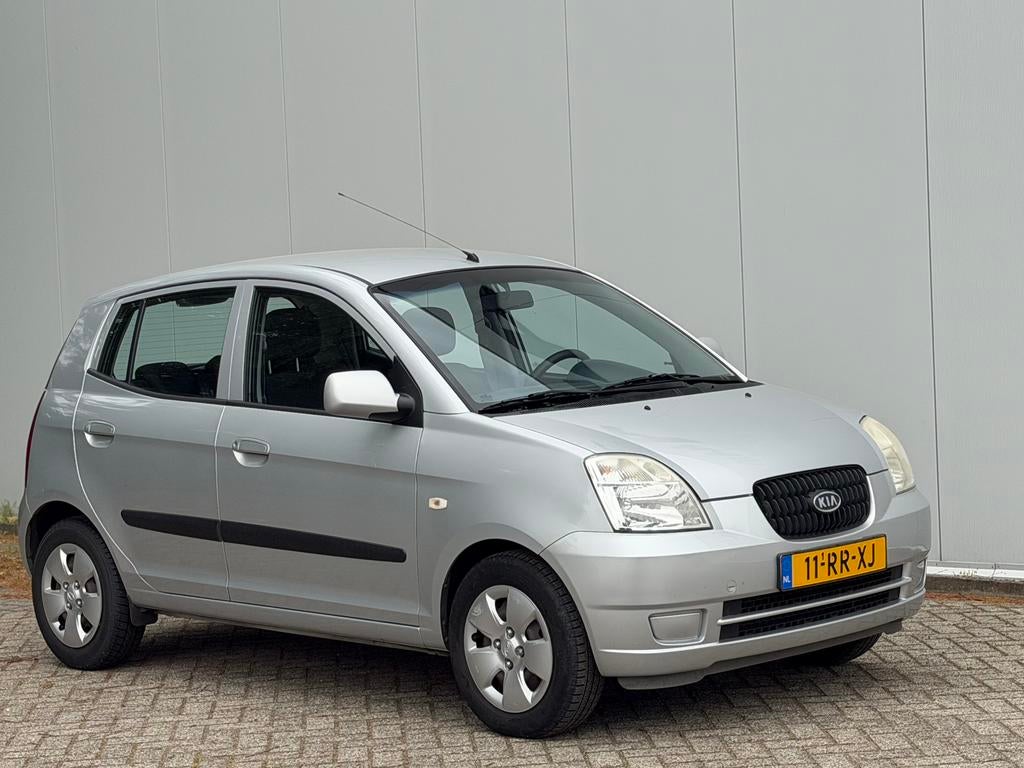 Kia Picanto 1.0 2005 Grijs, Auto's, Voorwielaandrijving, 836 kg, 31 €/maand, 4 cilinders