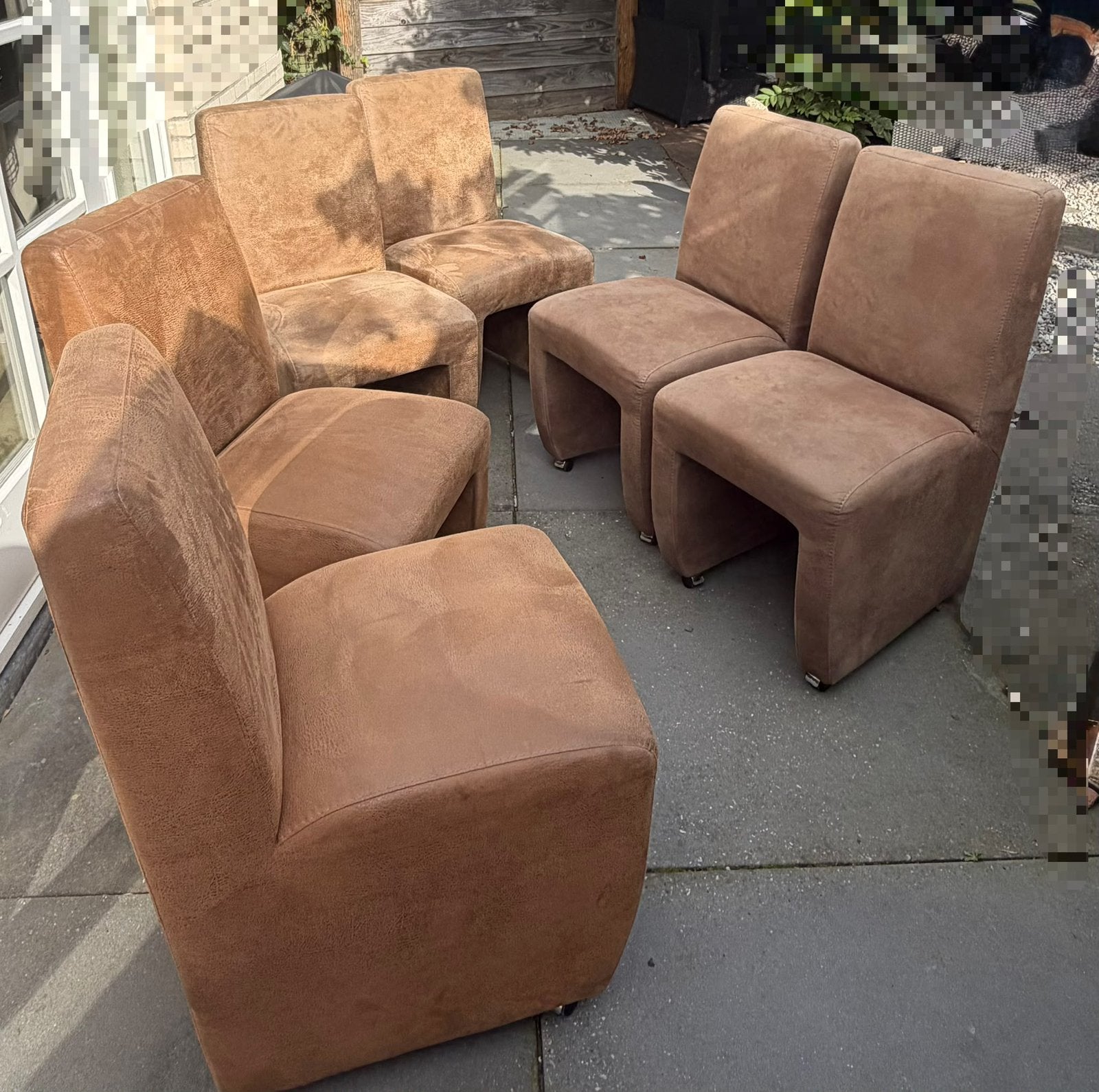 Eetkamerstoelen met wieltjes, Ophalen, Zo goed als nieuw