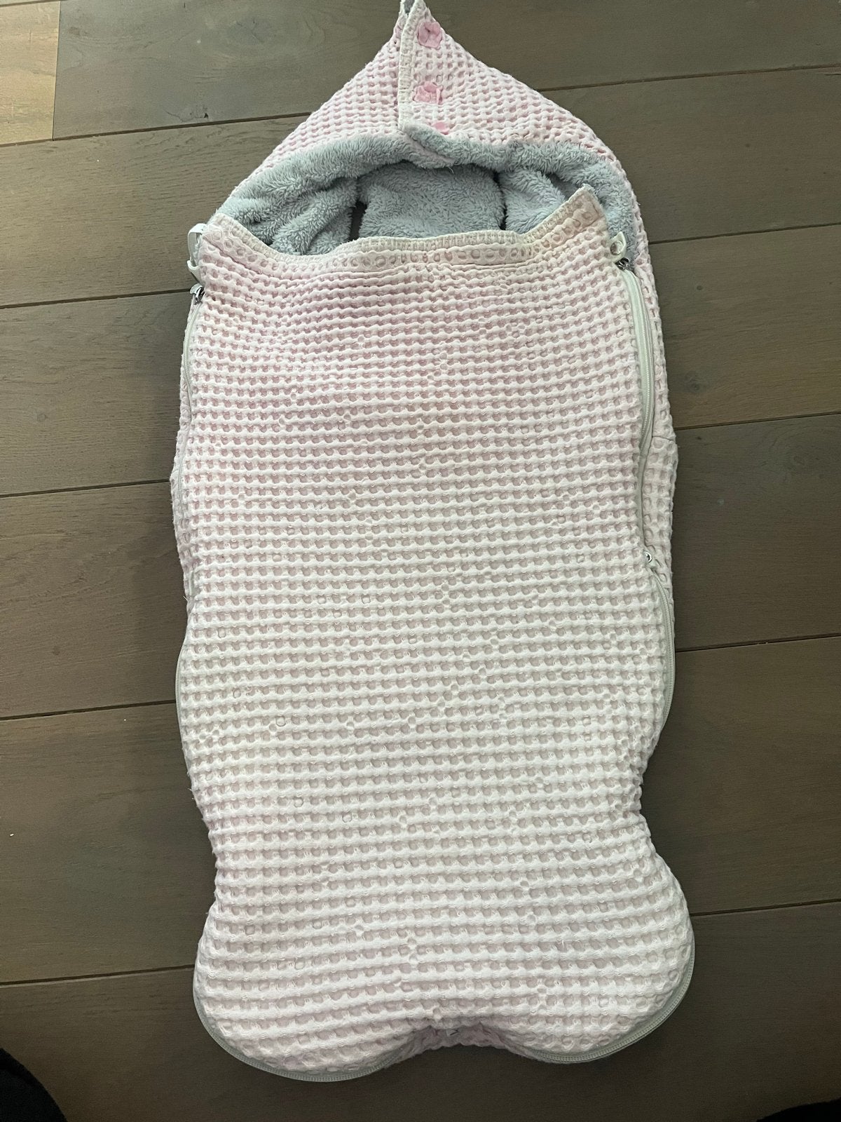 Koeka voetenzak roze wafel met teddy voering, Ophalen, Koeka, Zo goed als nieuw, Gevoerd
