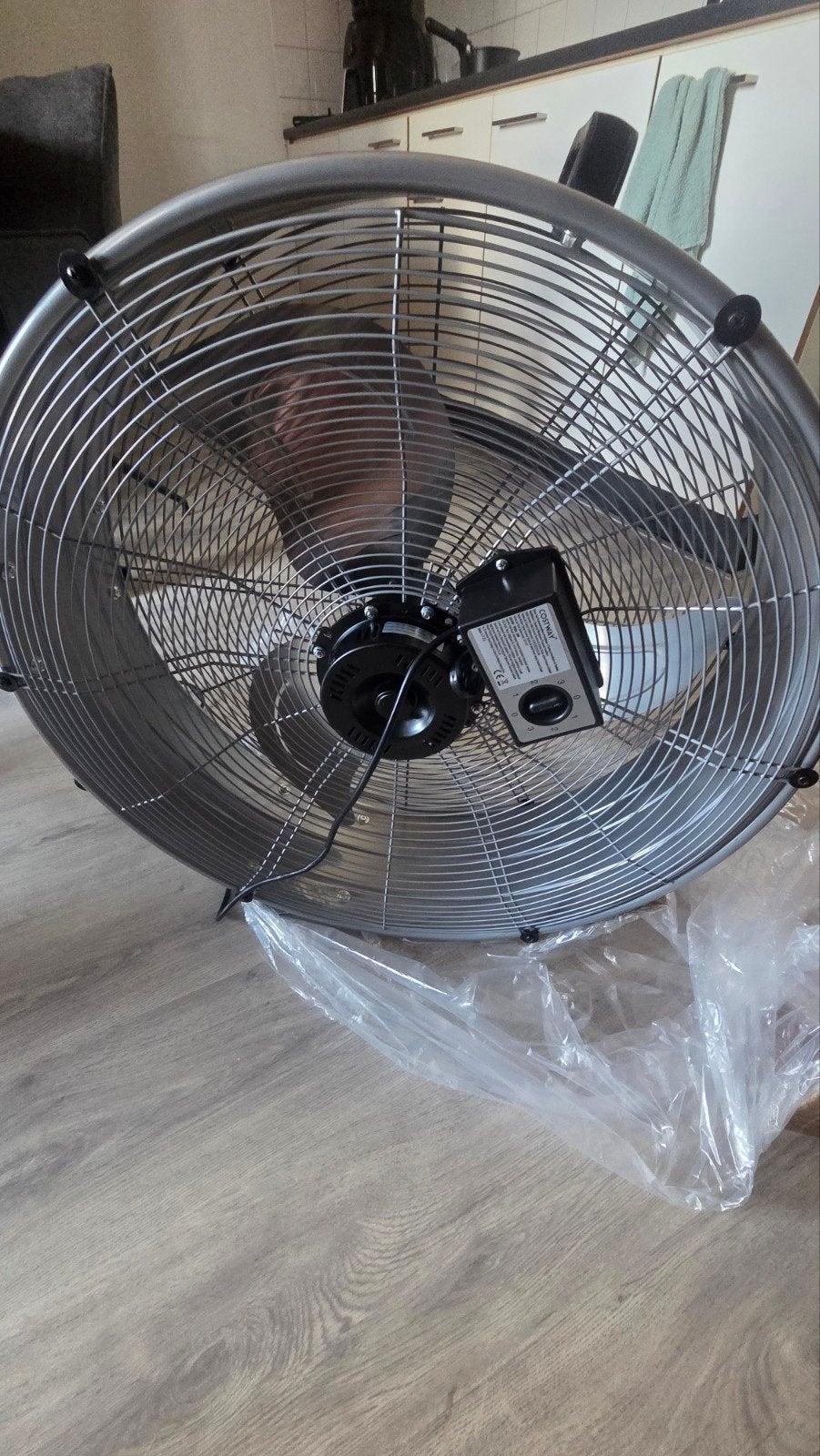 Vloerventilator - Krachtige Industriele Ventilator, Witgoed en Apparatuur, Ventilatoren, Ophalen, Nieuw, Vloerventilator