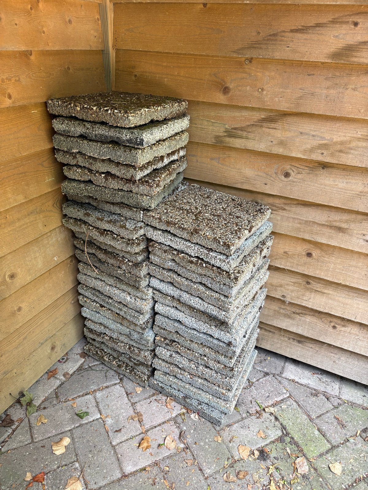 Gebruikte terrastegels met grindstructuur, Ophalen, Gebruikt, 5 tot 10 m², Beton