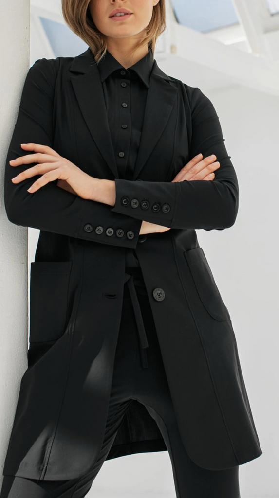 Studio anneloes sky high blazer XXL donkerblauw travelstof, Maat 46/48 (XL) of groter, Ophalen of Verzenden, Zo goed als nieuw