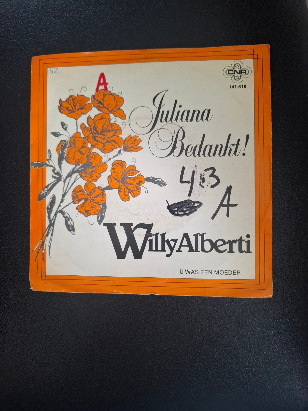 Willy Alberti - Juliana Bedankt! / U Was Een Moeder (7 inch), Gebruikt, 7 inch, Ophalen of Verzenden, EP