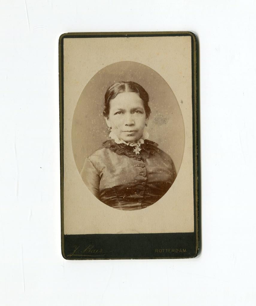 Carte de Visite. J. Baer. Rotterdam., Foto, Ophalen of Verzenden, Zo goed als nieuw, Voor 1940