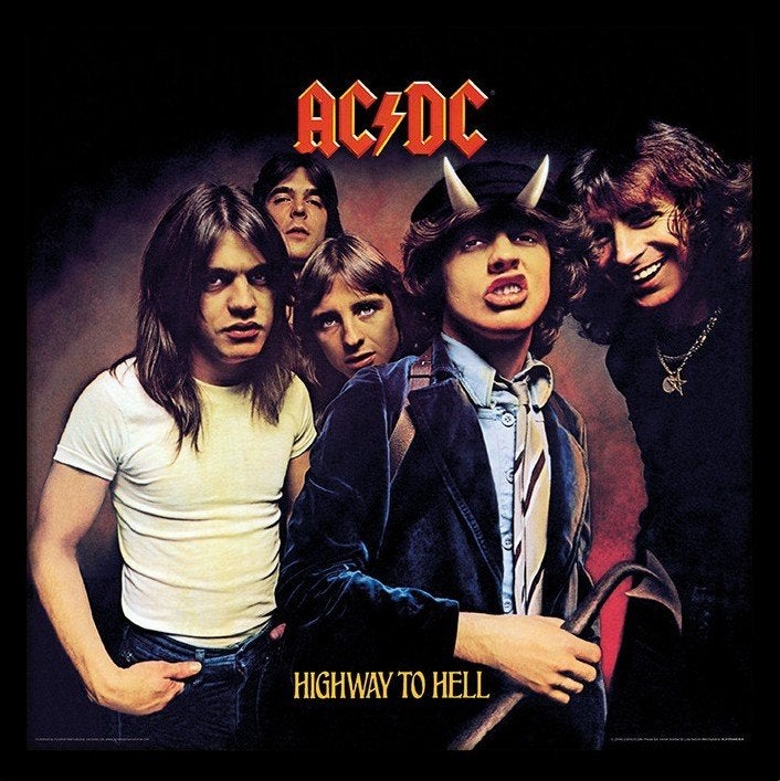 Partij AC/DC Highway to Hell – Premium Framed Art Print, NHP International, Nieuw, Ophalen of Verzenden, Info@nhp-international.com