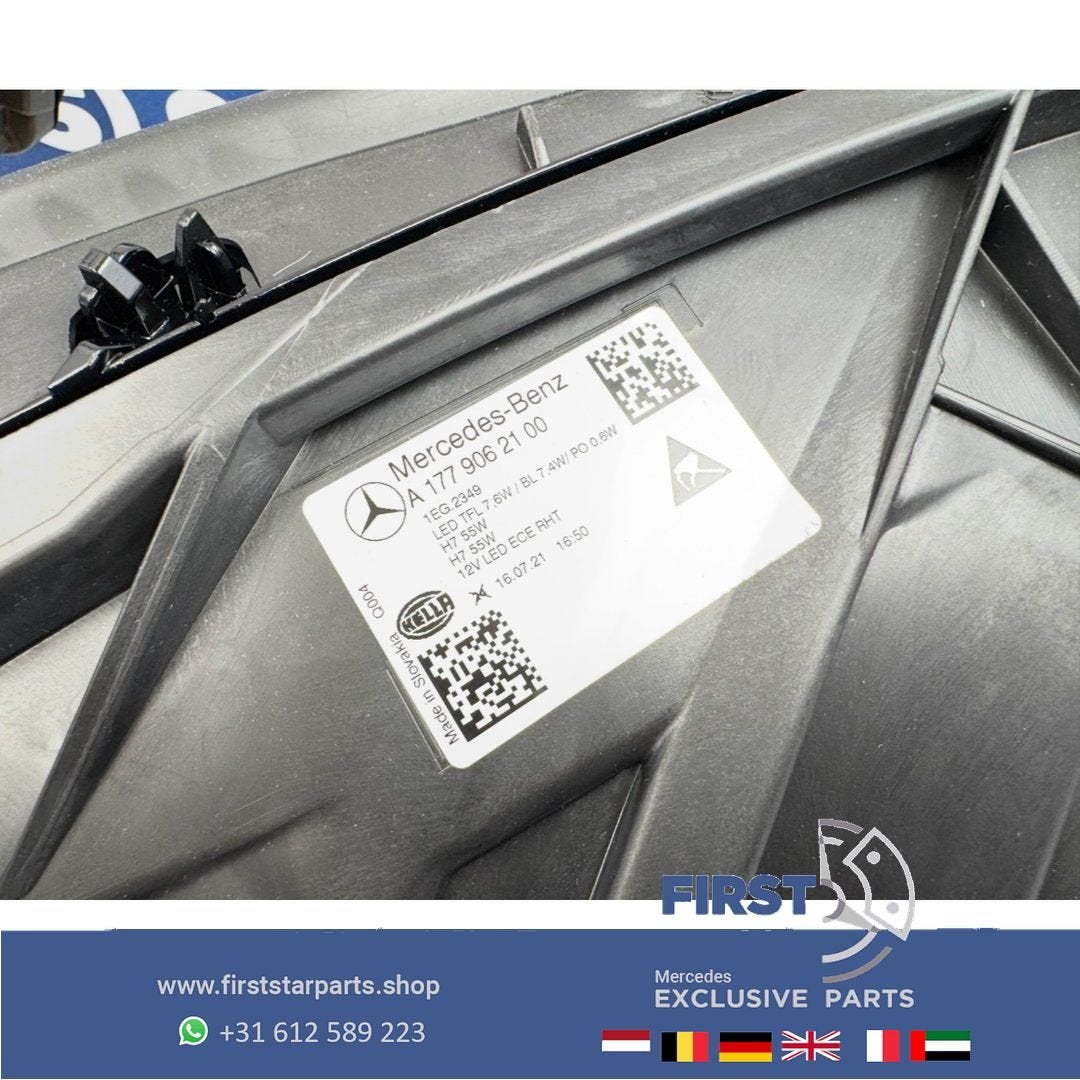 W177 A Klasse HALOGEEN KOPLAMP LINKS (GEEN LED) 2018-2022 OR, Gebruikt, -, Ophalen of Verzenden, -