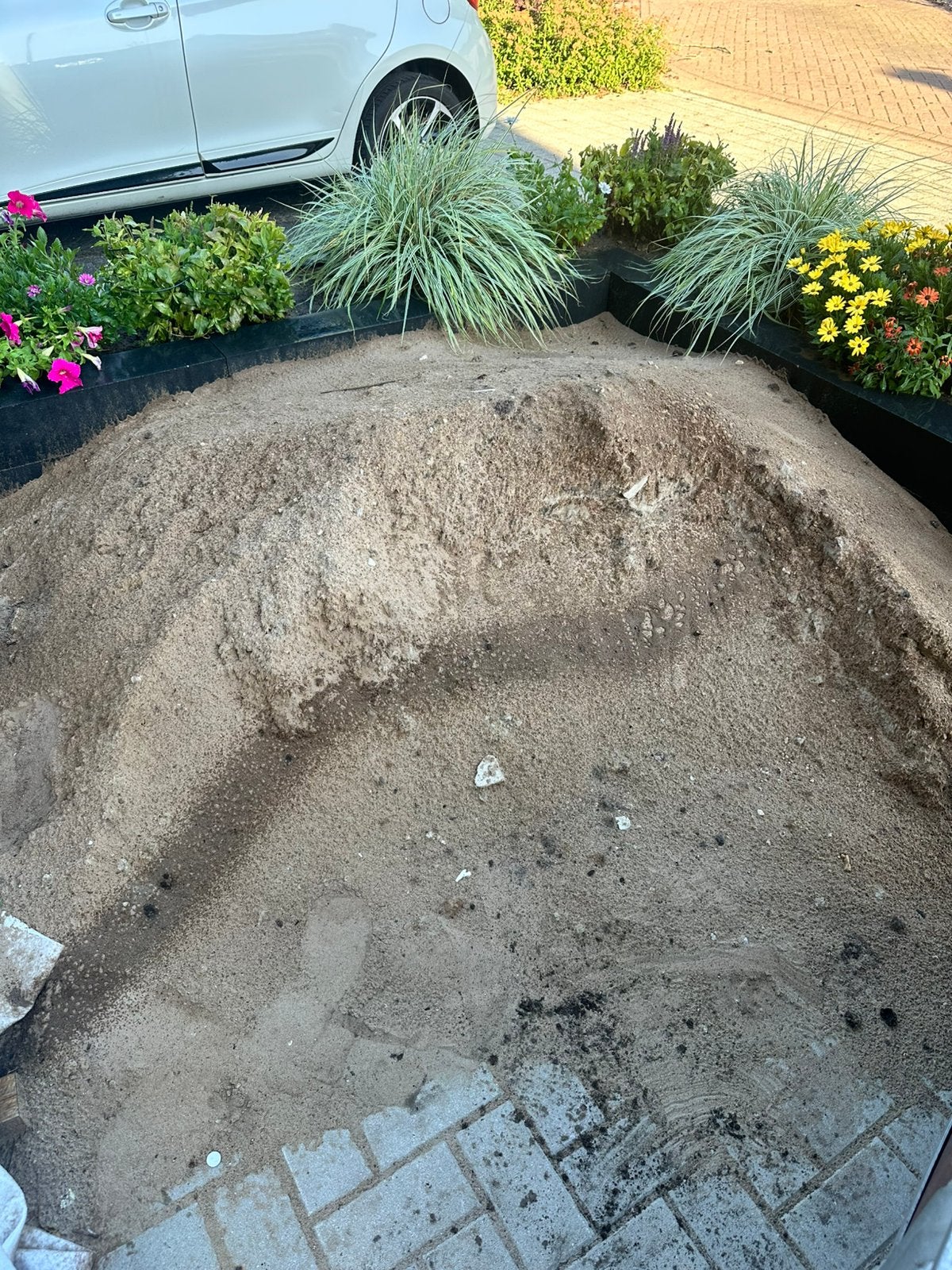 Wit zand gratis, Tuin en Terras, Zand, Ophalen, Gebruikt, Ophoogzand