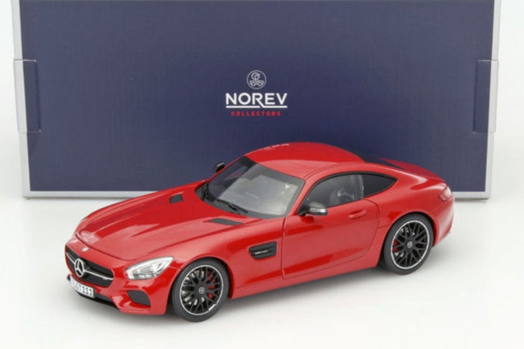 MERCEDES AMG GT 2015 rood schaal 1/18 NOREV ref: 183496, Verzenden, Nieuw, Auto, Norev