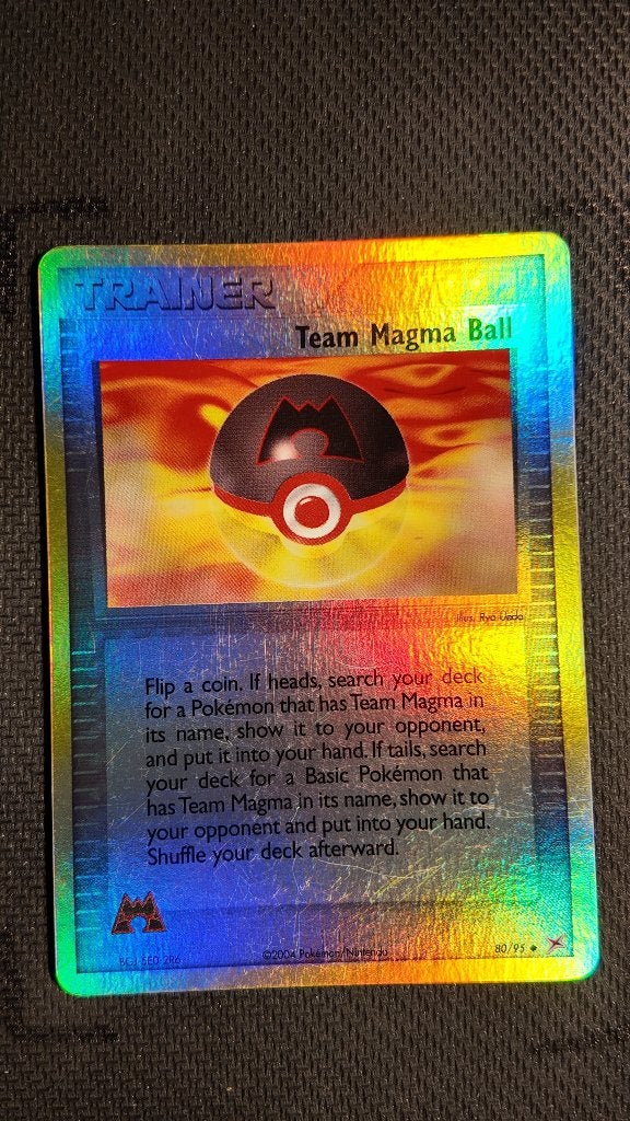Team Magma Ball 80 Team Magma vs Team Aqua | Pokemon kaart, Ophalen, Zo goed als nieuw, Losse kaart, Foil