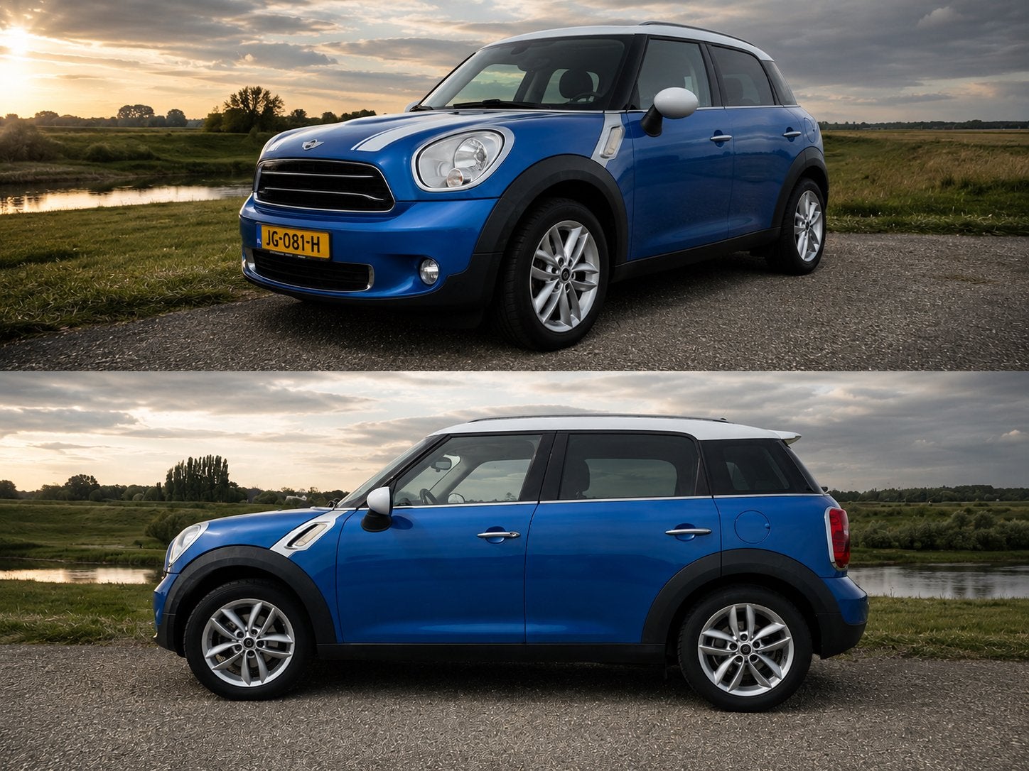 Opvallende Mini Countryman 1.6 Cooper 2012 Blauw, Auto's, Mini, Voorwielaandrijving, Stof, Zwart, Blauw