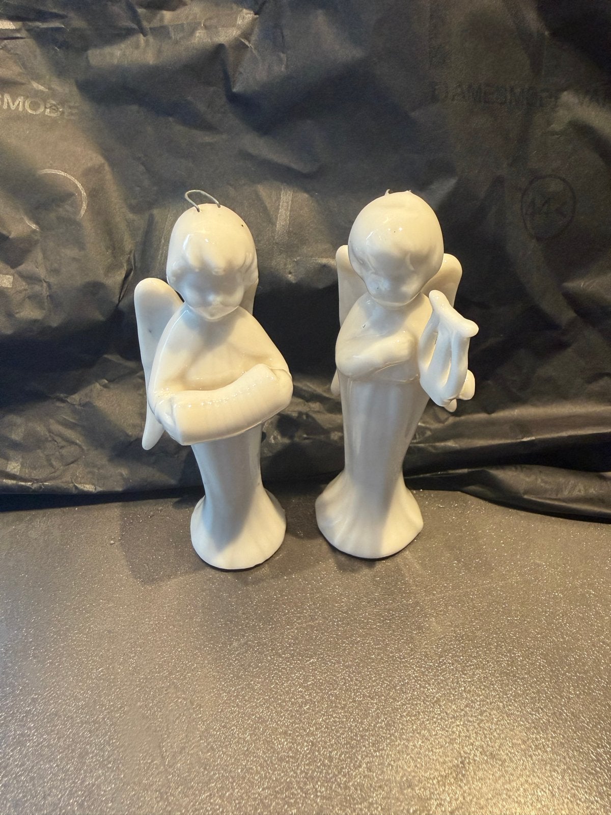 Bundel twee kleine engelen, jaren '70, 7,5 cm hoog, Ophalen of Verzenden