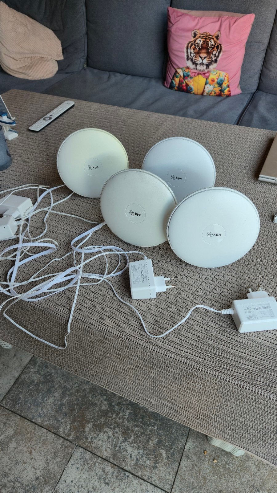 KPN SuperWifi punten (4 stuks) met adapters, Ophalen, Gebruikt, Router, KPN