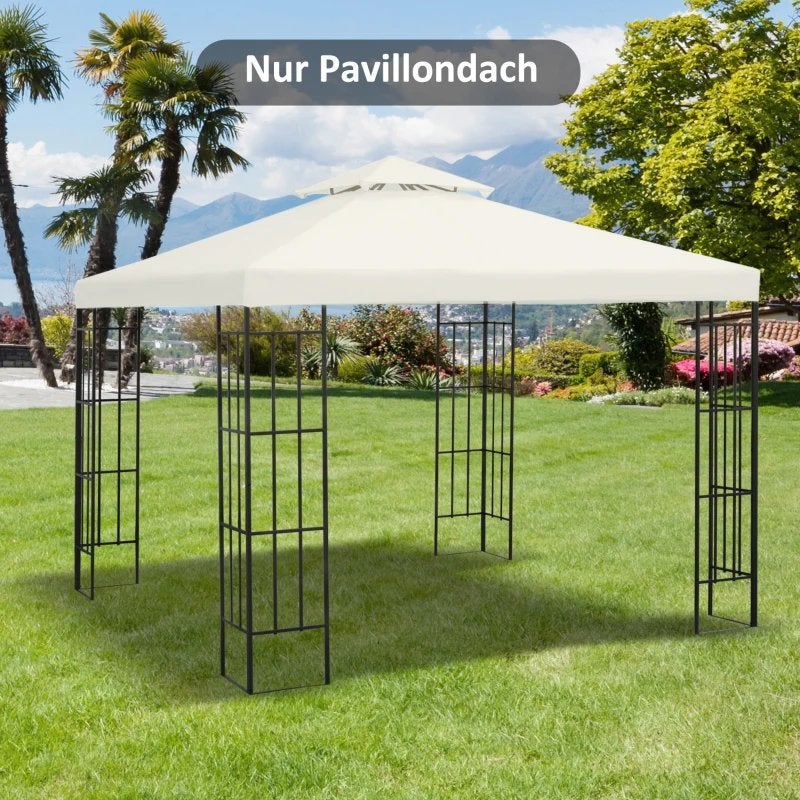 Vervangend Pavillondak 3x3m - Crème NIEUW IN DOOS, Minder dan 4 meter, Nieuw, A, Paviljoen