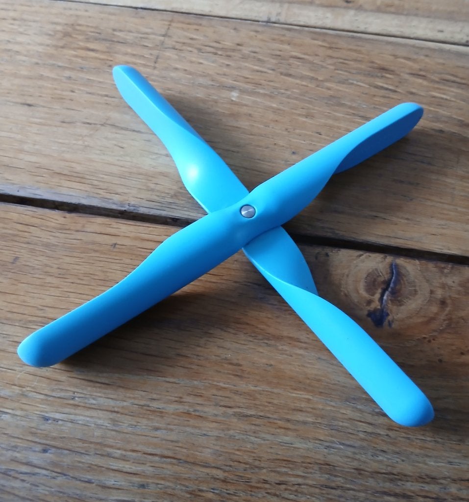 Menu Propellor blauwe onderzetter, Design Jakob Wagner, Huis en Inrichting, Kunststof, Overige merken, Overige typen, Ophalen of Verzenden