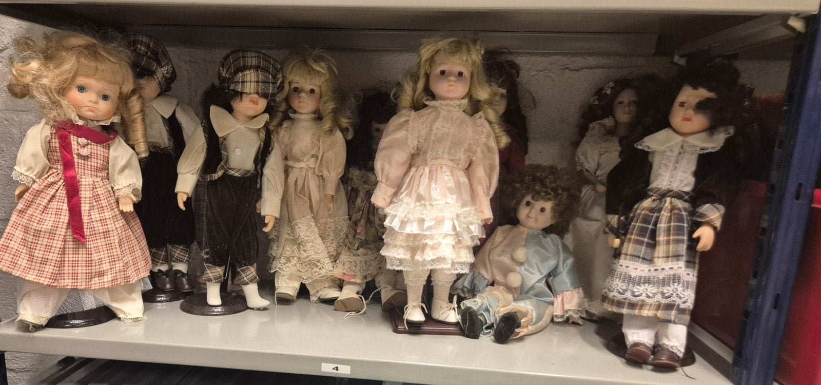 Grote collectie oude poppen: porselein en hard plastic, Ophalen, Gebruikt, Pop