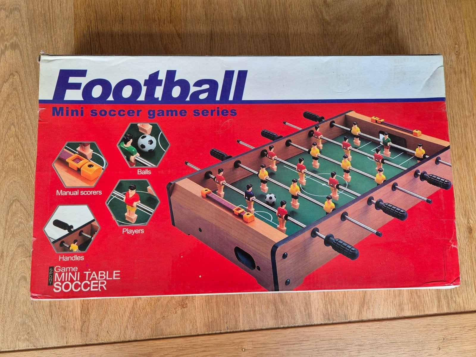 Mini voetbaltafel DHL uitvoering (geel) 48,5cm x 28,5cm, Ophalen of Verzenden, Nieuw