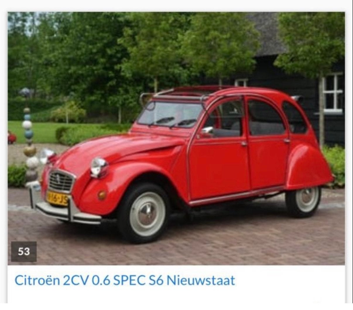 Citroën 2 CV 0.6 SPEC S6 1987 Nieuwstaat, Auto diversen, Ophalen