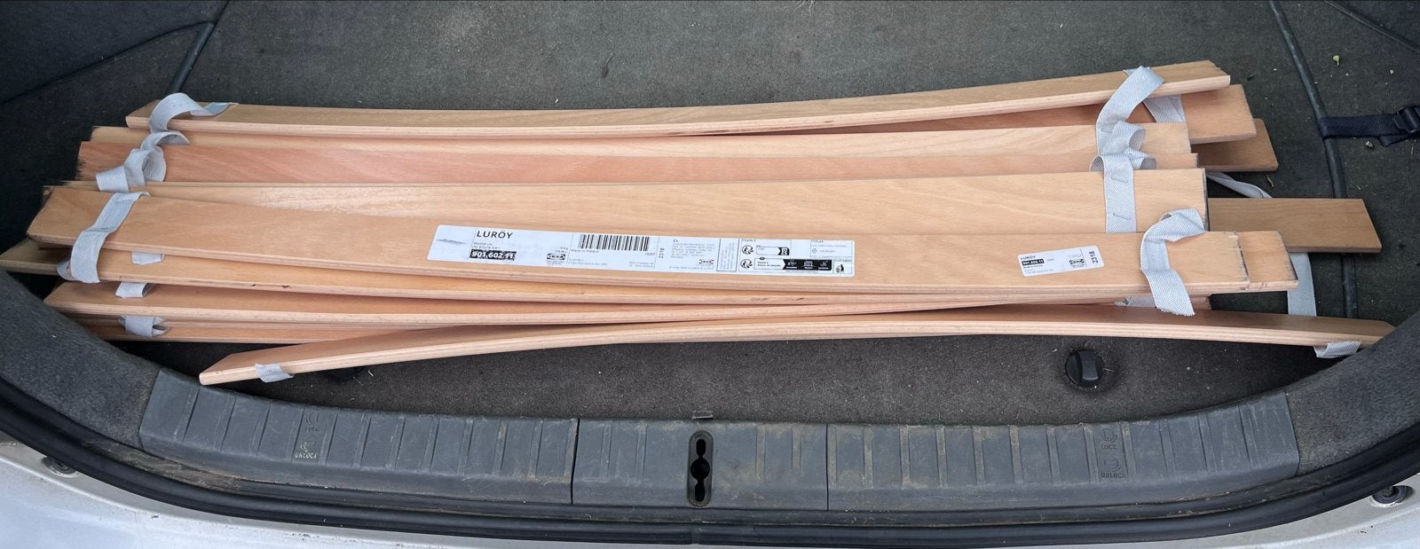 IKEA LURÖY Lattenbodem 90x200 cm, Ophalen, 90 cm, Nieuw, 200 cm