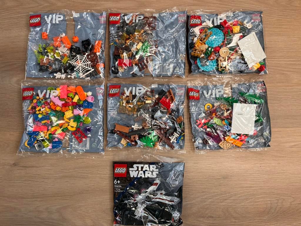 7 zakjes lego (nieuw) VIP en Star Wars., Ophalen of Verzenden, Nieuw, Compleet, Lego