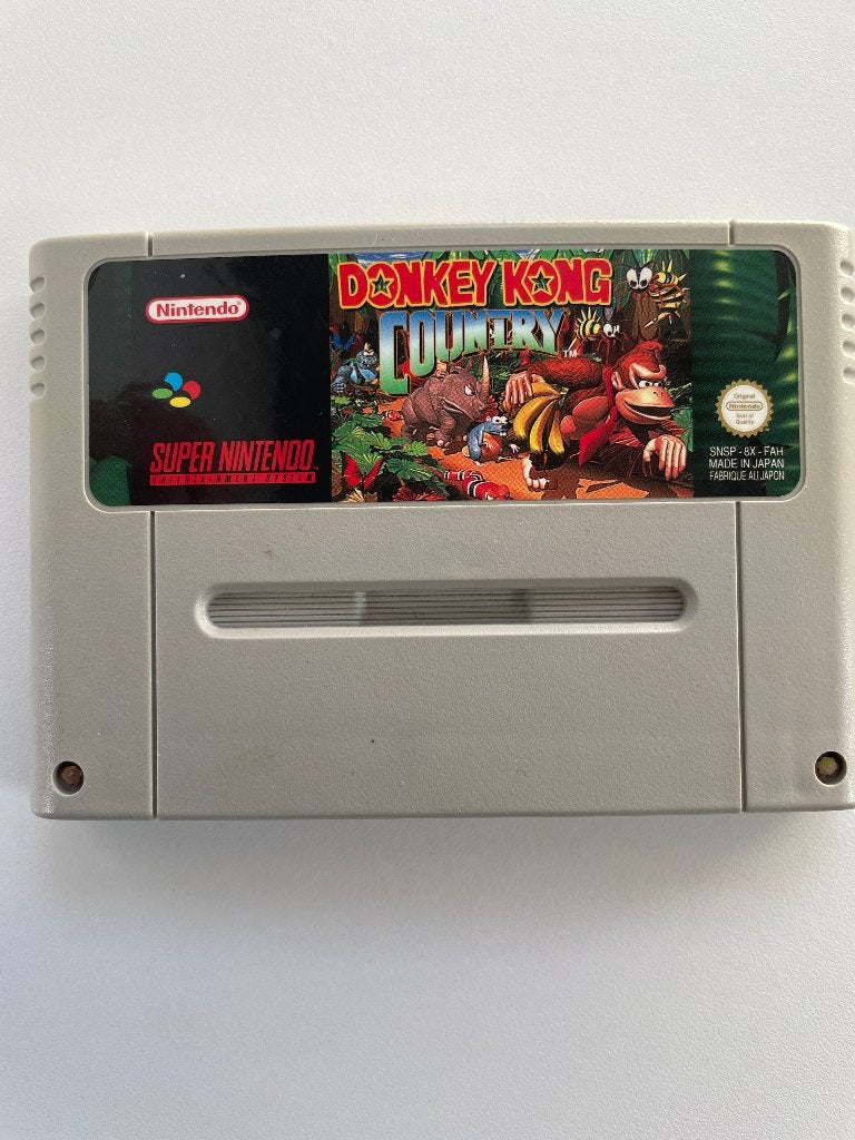 Super Nintendo Donkey kong country met boekje, Avontuur en Actie, 2 spelers, Ophalen of Verzenden, Zo goed als nieuw