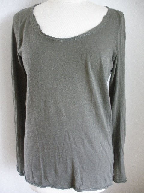 H&M LOGG t- shirt lange mouw leger groen maat M, Maat 38/40 (M), H&M, Ophalen of Verzenden, Zo goed als nieuw