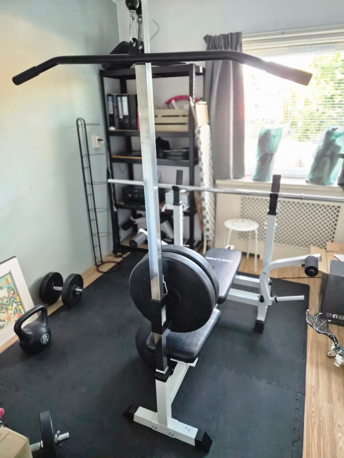 Fitness bank compleet Gorilla, Ophalen, Zo goed als nieuw, Krachtstation