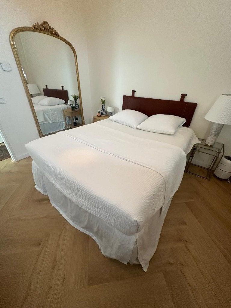 Ikea Dunvik Bed 160cmx200xcm, Huis en Inrichting, Ophalen, Wit, Zo goed als nieuw, Twijfelaar