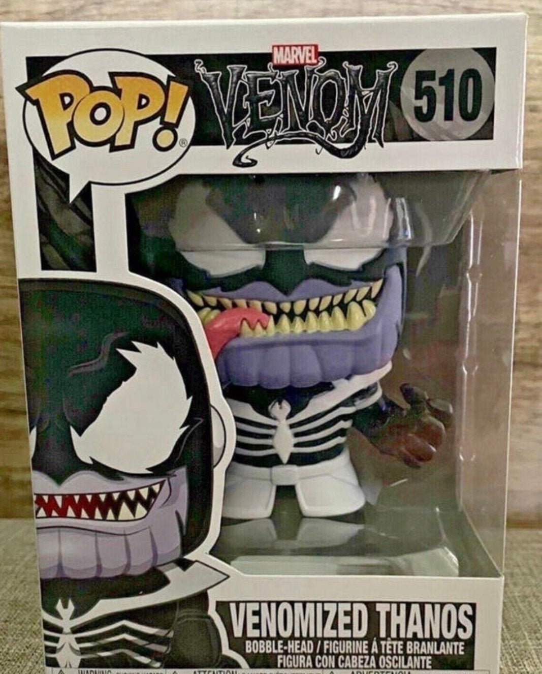 Funko Pop! #510 Marvel: Venom - Venomized Thanos (GITD), Ophalen, Zo goed als nieuw
