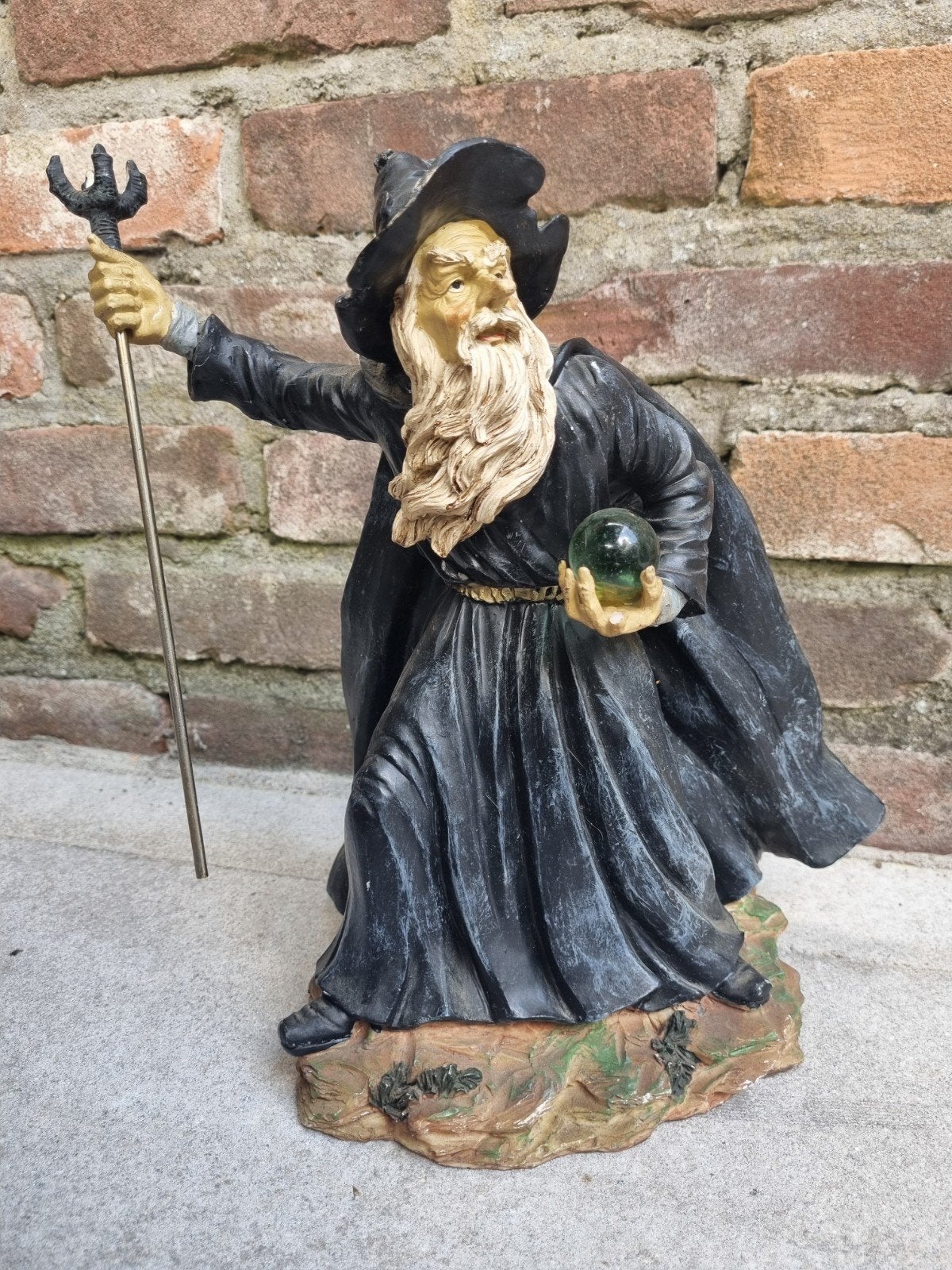 Grote tovenaar Merlijn met staf en kristallen bol - Fantasy, Ophalen of Verzenden, Gebruikt, Fantasy