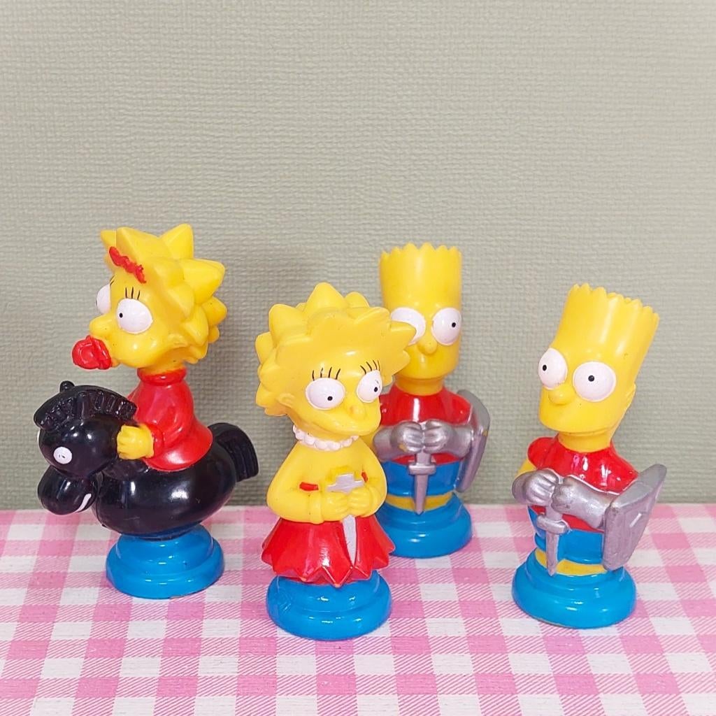 The Simpsons 3-D Chess Set Matt Groening figuren set 4, Verzamelen, Poppetjes en Figuurtjes, Zo goed als nieuw, Ophalen of Verzenden