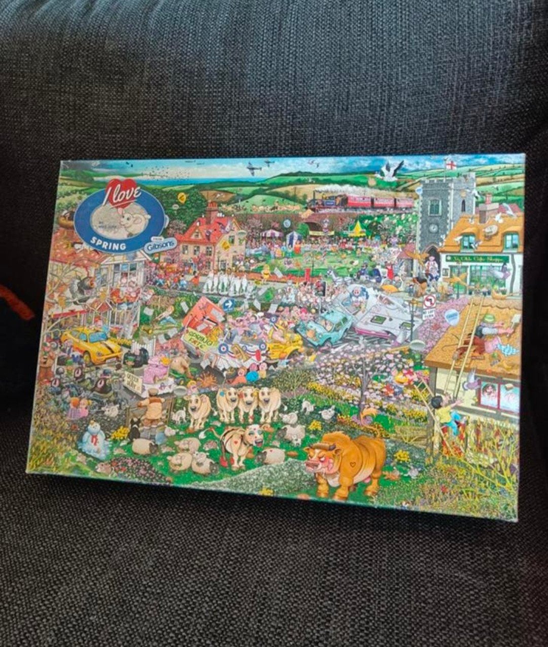 Gibsons 'I Love Spring' Legpuzzel 1000 stukjes, Ophalen of Verzenden, 500 t/m 1500 stukjes, Zo goed als nieuw, Legpuzzel