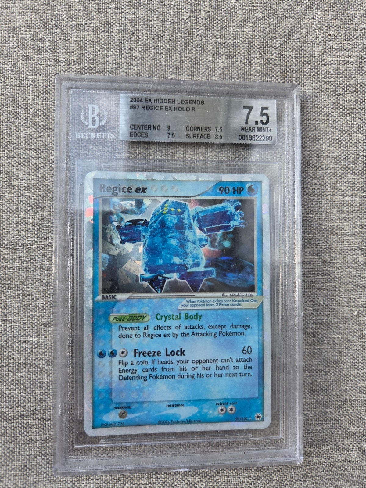 Koopje🔥 Regice ex 97/101    7.5bgs koopje, Ophalen