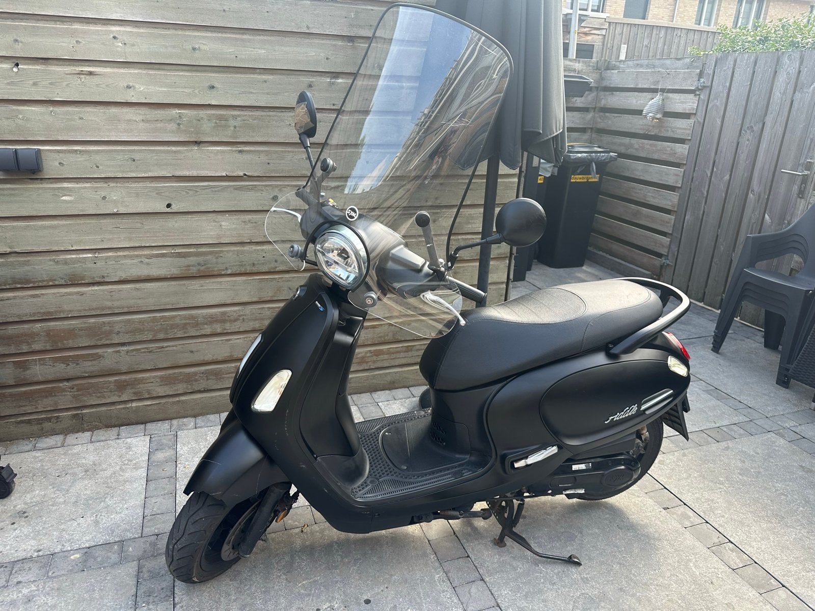 Sym Fiddle 3 - Mat Zwart, Ophalen, Gebruikt, Maximaal 45 km/u, Benzine