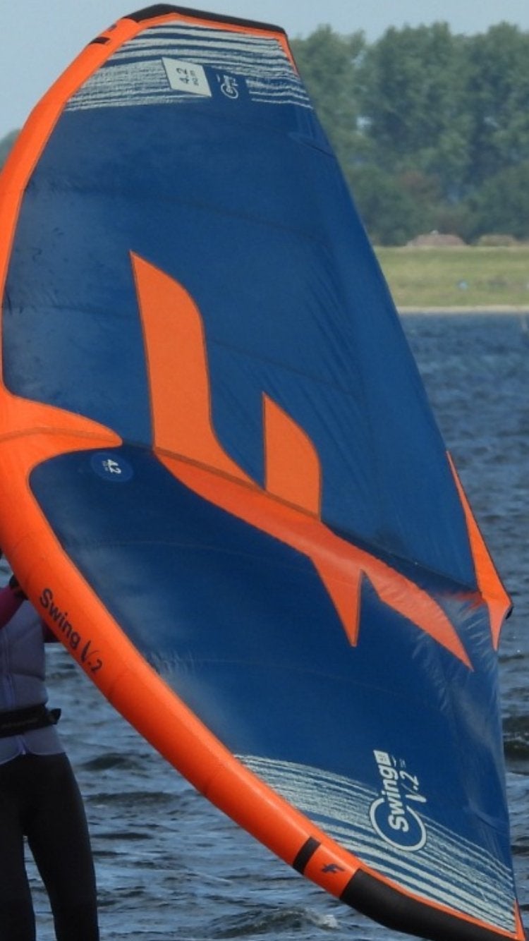 Te koop F-one Swing V2 4,2 + 5.0 M2, Ophalen, Zo goed als nieuw, Wingsurf-wing