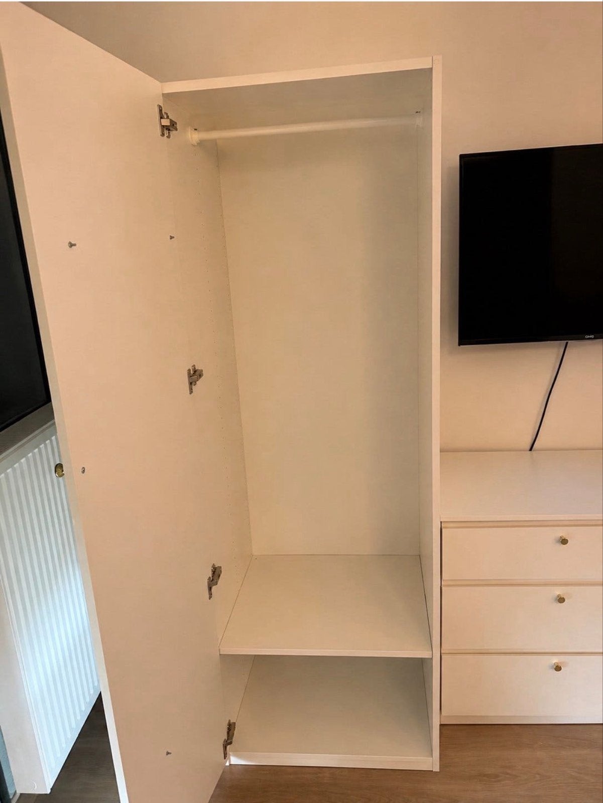 IKEA Platsa hangkast met extra legplank, Huis en Inrichting, Kasten | Kledingkasten, Ophalen, Overige materialen, Gebruikt, 200 cm of meer