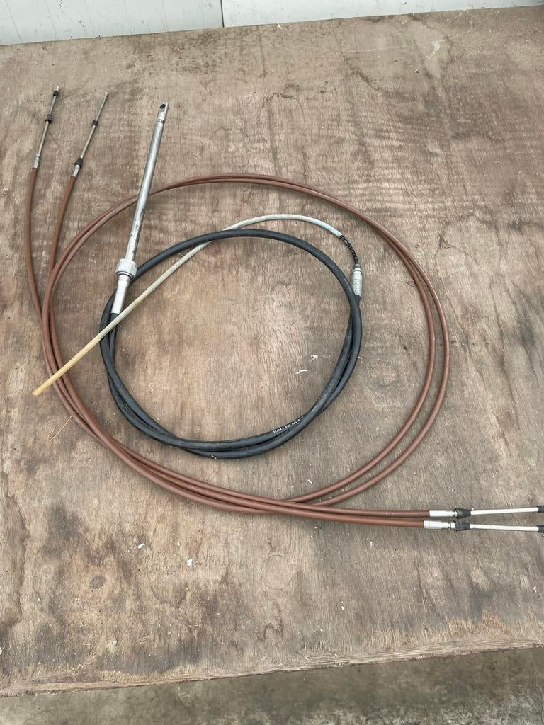 Stuur en gashendel kabel met gashendel, Watersport en Boten, Bootonderdelen, Ophalen, Gebruikt, Motor en Techniek, Motorboot